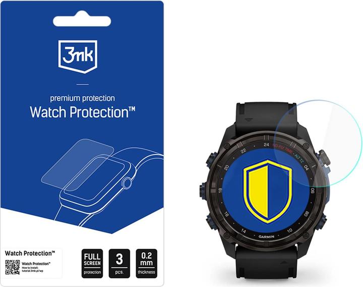 Produktbild 3MK Smartwatch Screen Protector Glass Watch Protection FlexibleGlass for Garmin Descent Mk3i (51mm)