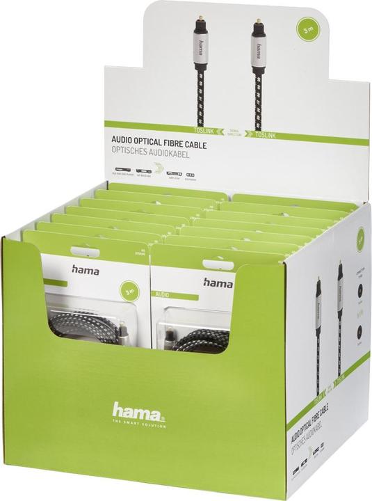 Produktbild Hama Audio-Lichtleiter-Kabel, ODT-Stecker (Toslink), Metall, 3,0 m (3 m, TOSLINK)