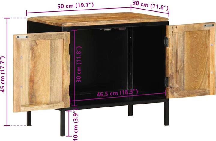 Produktbild VidaXL Nachttisch (50 x 30 x 45 cm)