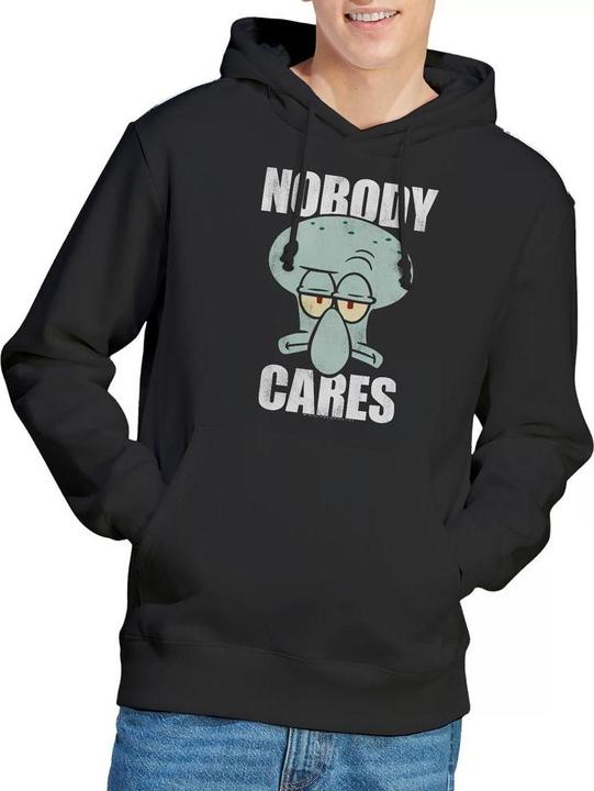 Immagine prodotto Spongebob Squarepants Nobody Cares Meme Felpa con Cappuccio Uomo (XL)