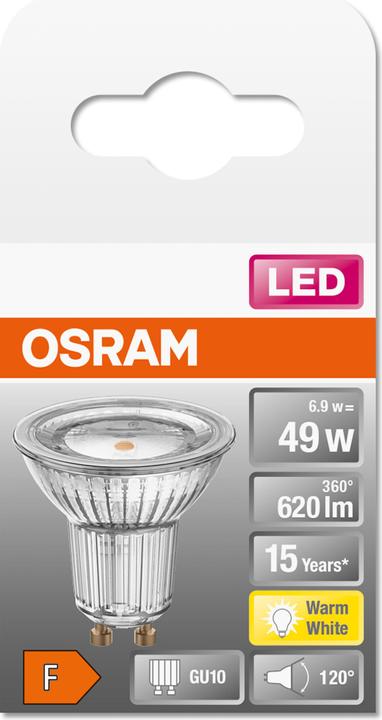 Image du produit Osram Star Par 16 (GU10, 6.90 W, 620 lm, 1 x, F)