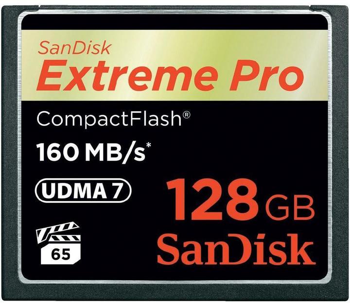 Actual product image SanDisk Extreme Pro Compact Flash (128 GB, CF, UHS-I)