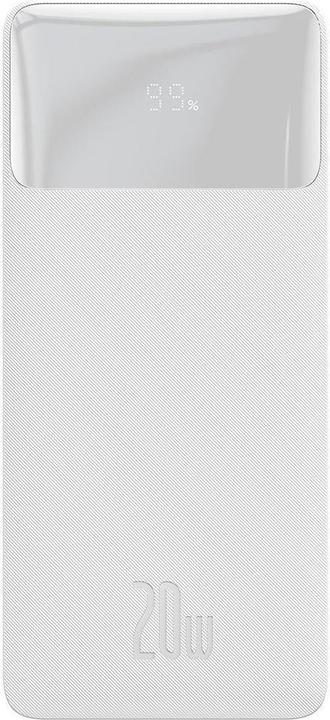 Baseus Powerbank Bipow 10000mAh, 20W (white) (10000 mAh, 20 W, 37 Wh)