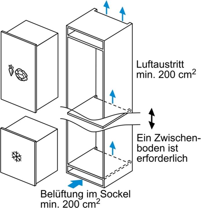 Immagine prodotto Bosch Hausgeräte GIV21AFE0 (Da incasso, 96 l)