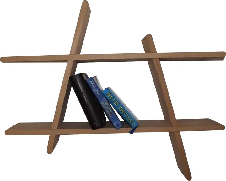 Actual product image Natura Punto Wall shelf rhombus oak wood