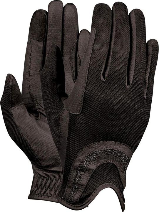 Actual product image Dublin Slip-on riding gloves with sequined mesh back (8)