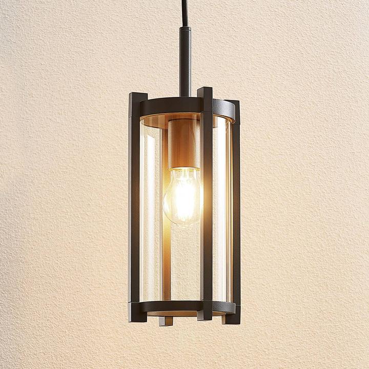 Produktbild Lucande Brienne Aussen Pendelleuchte Graphite (E27, IP54)