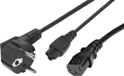 Productafbeelding Générique Netsnoer Y Zwart- C13 C5 - 1,80 m (1.80 m)