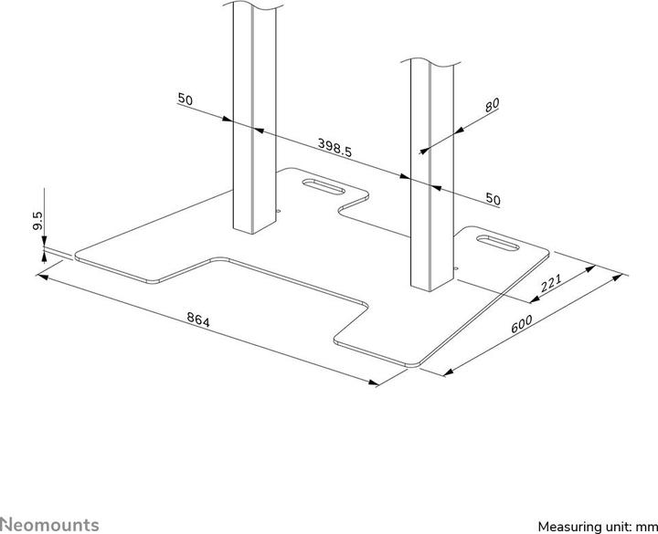 Produktbild Neomounts BOS Bodenplatte weiss (Boden)