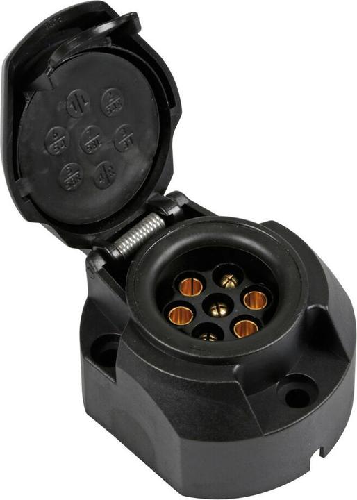 Actual product image Lampa Trailer socket 7-pin with contact for fog light