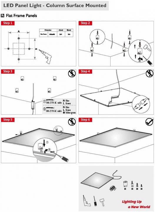 Actual product image Synergy 21 LED Light Panel add mounting kit cylinder for PRO V3 Panel white