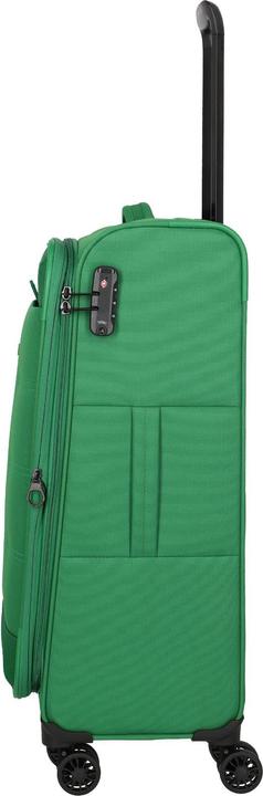 Actual product image Travelite Rügen 4-wheel suitcase set, 3-piece with stretch fold (90 l, XL (from 140l))