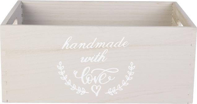 Produktbild MICA Living Kiste - handmade with love - sandbeige - offen - Grösse L - ca. 36 x 26 x 15 cm