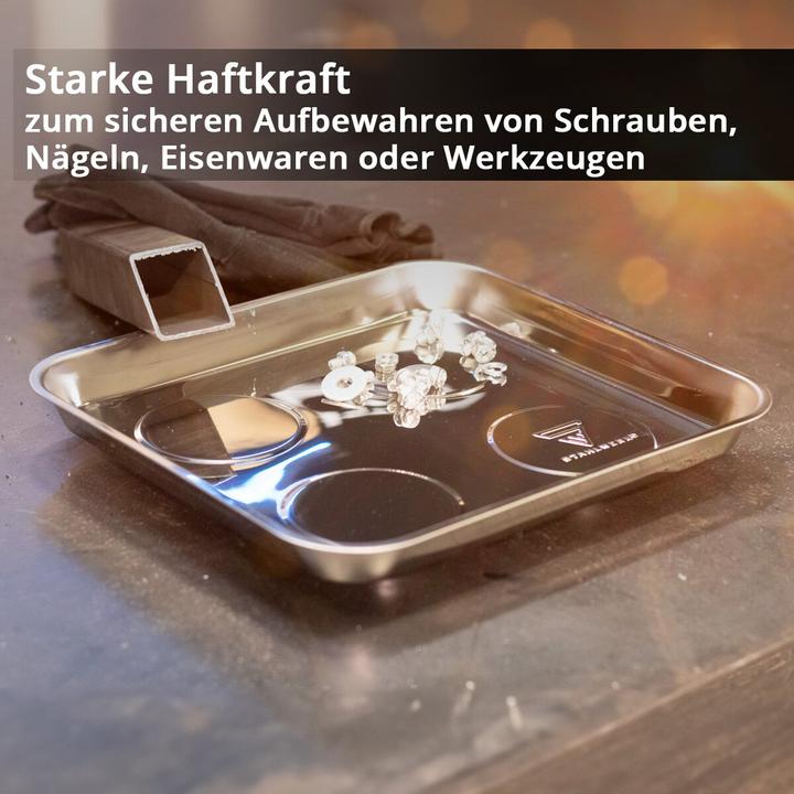 Produktbild Stahlwerk Magnetschale MS-30 ST 3er Set 270 x 292 x 30mm Magnetteller Haftschale (3 x)