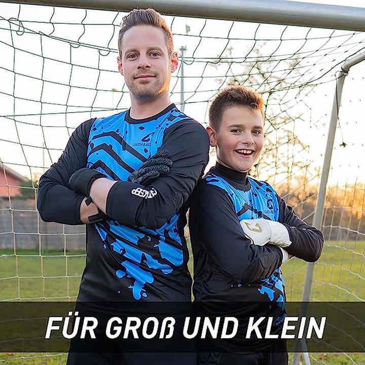 Image du produit Catch & Keep Maillot de gardien de but Protection T. 152 Bleu-Noir Maillot de gardien de but de football Haut (152)