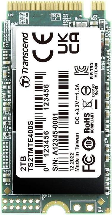 Nährwerte und Zutaten Transcend 400S (2000 GB, M.2 2242)