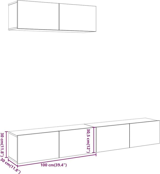 Image du produit VidaXL Jannik (100 x 30 x 30 cm)