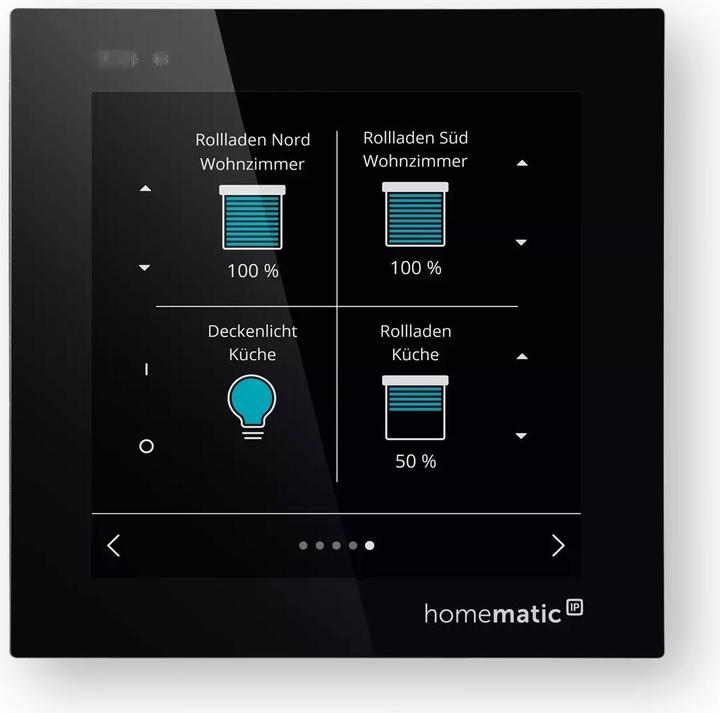 Actual product image EQ-3 Homematic IP Wired Glass Display HmIPW-WGD