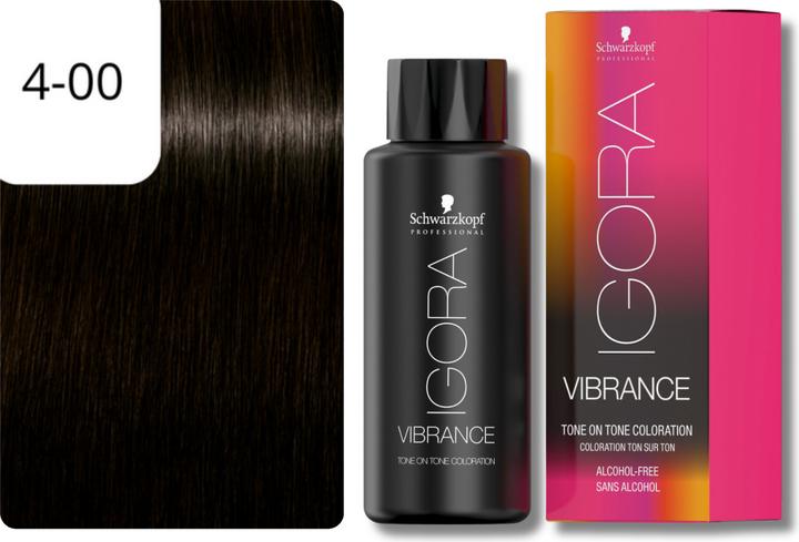Image du produit Schwarzkopf Professional Coloration IGORA VIBRANCE Tone On Tone (4-00 Moyennement intensif Nature)