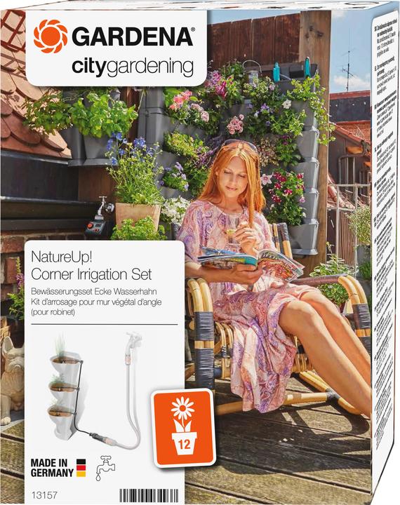Produktbild Gardena NatureUp! Bewässerungsset Ecke Wasserhahn (Tropfbewässerung Set)