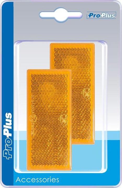Produktbild ProPlus Reflektor orange 82x36mm selbstklebend 2 Stück im Blister