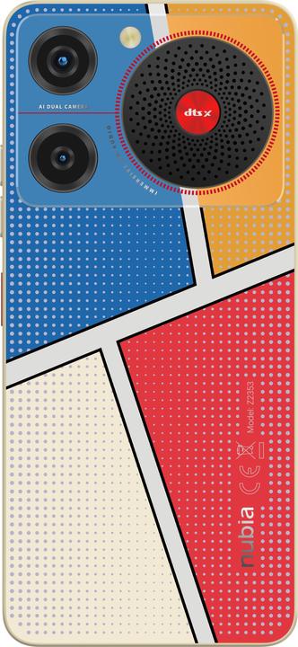 Produktbild ZTE Nubia Music Pop Art (128 GB, Mehrfarbig, 6.60", Dual SIM, 50 Mpx, 4G)