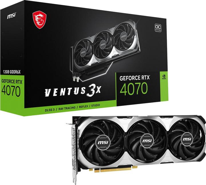 Produktbild MSI GeForce RTX 4070 VENTUS 3X OC (12 GB)