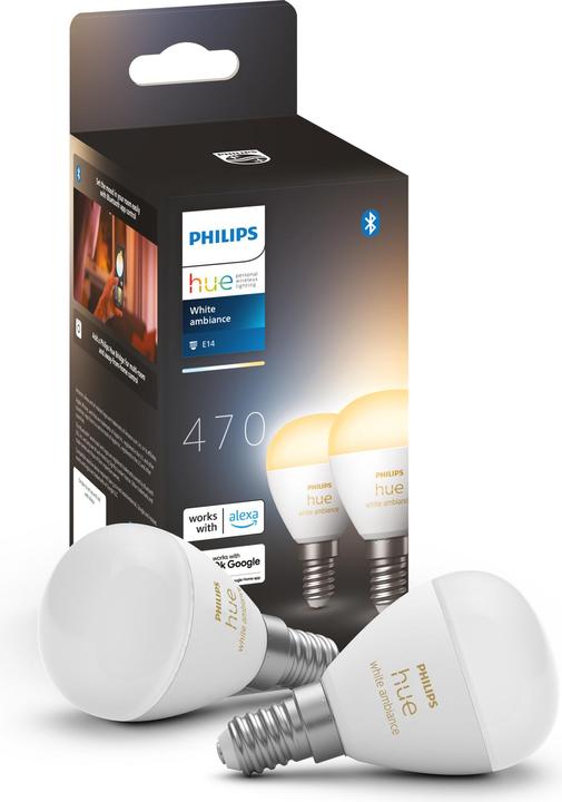 Immagine prodotto Philips Hue Lampadario White Ambiance (E14, 5.10 W, 470 lm, 2 x, F)