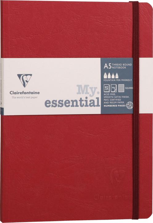 Produktbild Clairefontaine Age Bag Notizbuch (A5, Kariert, Harter Einband)