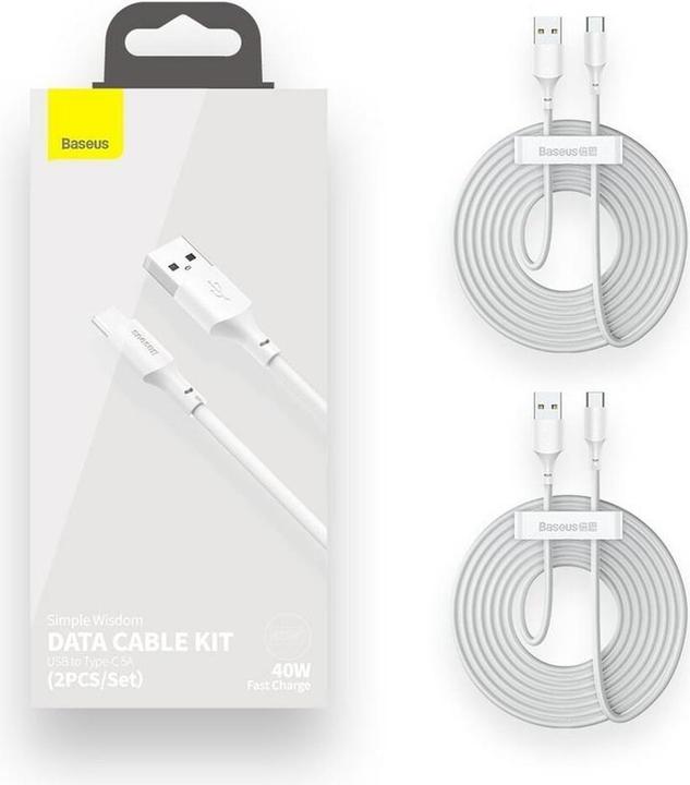 Actual product image Baseus TZCATZJ-02 USB Cable USB A USB C (1.50 m, USB 2.0, 40 W)