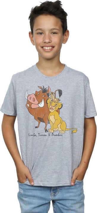 Immagine prodotto The Lion King Maglietta Simba Timon e Pumba classica Ragazzi (140, 146)
