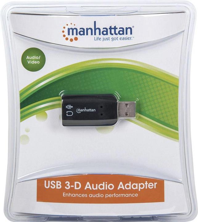 Produktbild Manhattan Hi-Speed USB 3D Sound Adapter (USB 2.0)