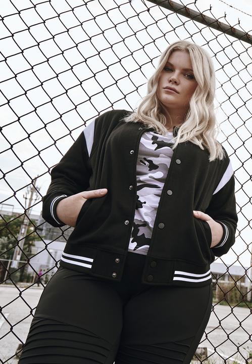 Produktbild Urban Classics Ladies Inset College Sweat Jacket (4XL)