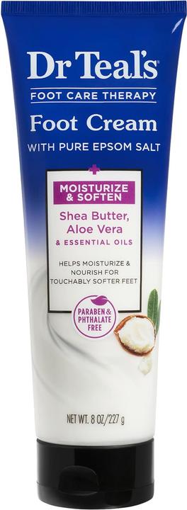 Immagine prodotto Dr Teal's Crema per piedi al sale di Epsom puro del dottor Teal (Crema piedi e gel piedi, 240 ml)