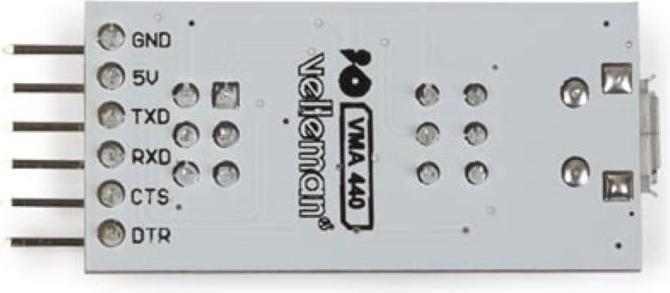 Actual product image Whadda Adapter cable FT232 USB/TTL 3.3/5 V