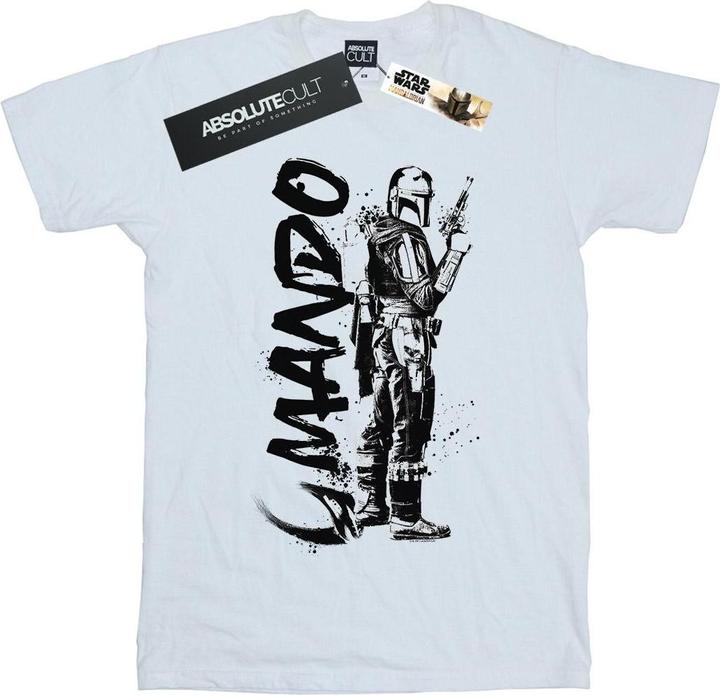 Star Wars The Mandalorian Splat Mando TShirt (L)