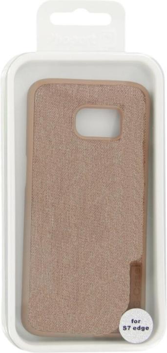 Actual product image OEM Silicone Case Textile for Samsung S7 Edge brown (Samsung Galaxy S7 Edge)