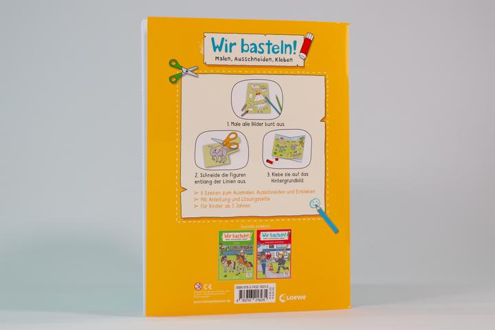 Productafbeelding Loewe We knutselen! vanaf 5 jaar - kleuren, uitknippen, plakken - dinosaurussen