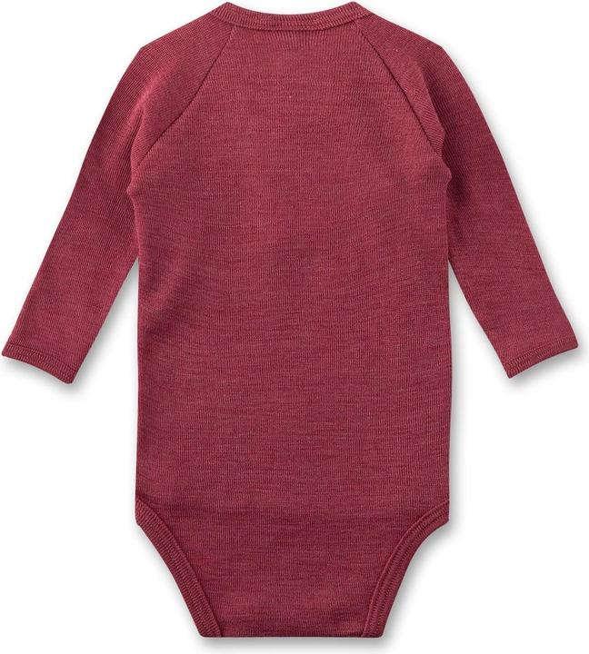 Actual product image Sanetta Merino/silk wrap bodysuit uni (68, 74)