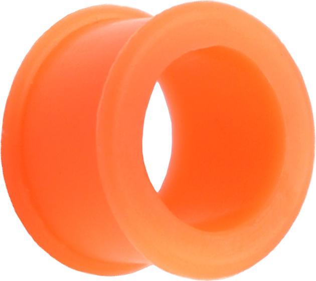Star Piercing Tunnel dick orange (ohne Messing, Silikon)