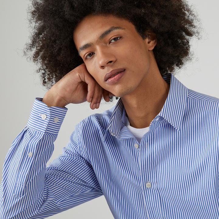 Immagine prodotto La Redoute Collections Camicia a righe con collo francese (L)