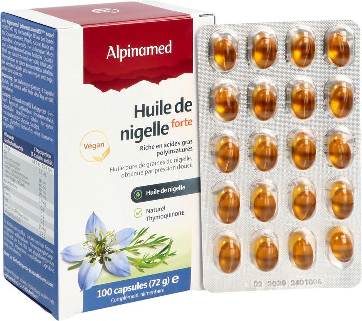 Actual product image Alpinamed Black cumin oil (100 Piece, Capsules, 112 g)