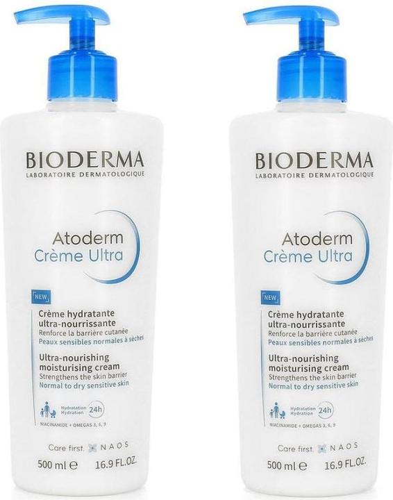 Produktbild Bioderma 2er-Set Feuchtigkeitscremen Atoderm - 2 x 500 ml (Gesichtspflege set)