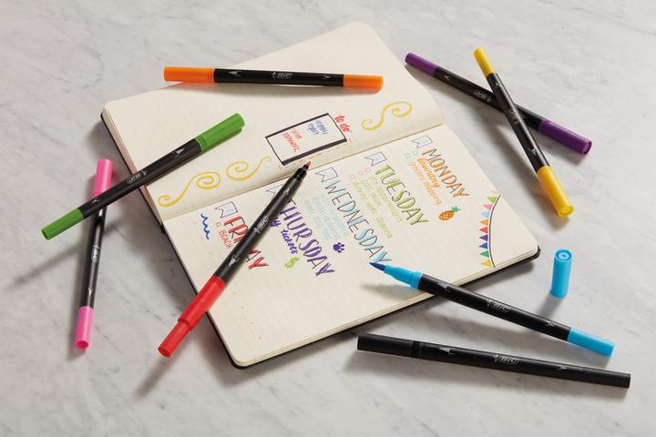 Produktbild Bic Fasermalstift Dual Tip (Mehrfarbig, 12 x)
