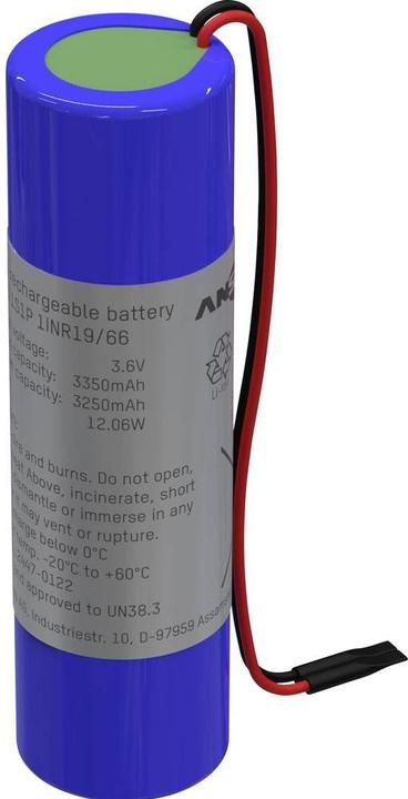 Produktbild Ansmann Spezial-Akku 18650 Kabel Li-Ion 3.6 V 3350 mAh (1 Stk., 18650, 3350 mAh)