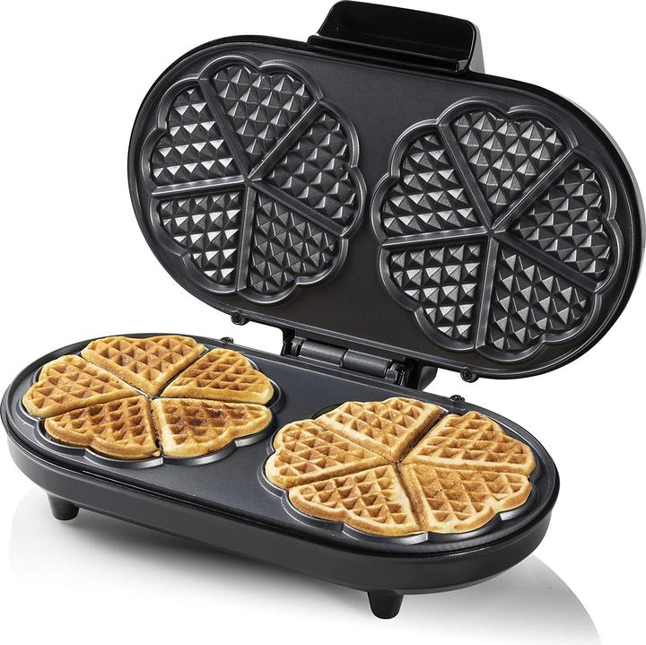 Immagine prodotto Bestron Doppia piastra per waffle per ottenere i classici waffle a forma di cuore