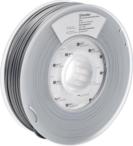 Image du produit Ultimaker Abs (ABS, 2.85 mm, 750 g, Argent)