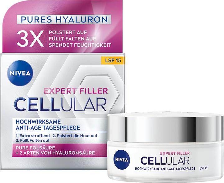 NIVEA Cellular Expert Filler Tagespflege (50 ml, Tagescreme, SPF 15)