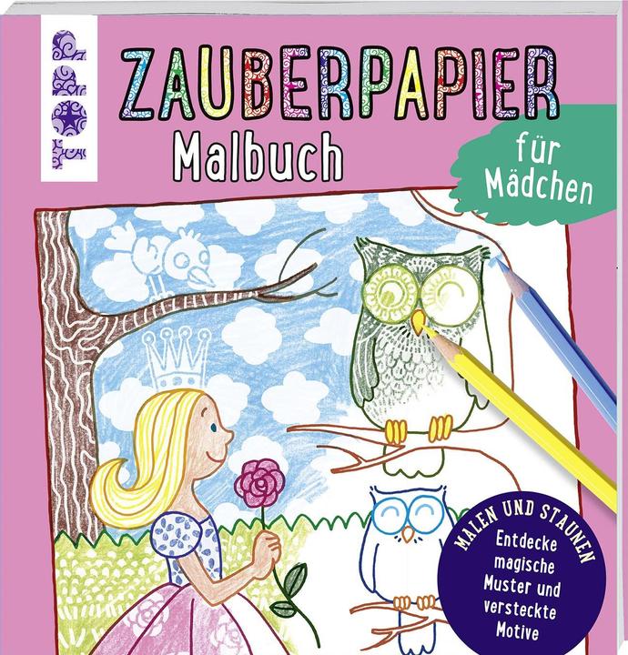 Actual product image Magic paper coloring book for girls