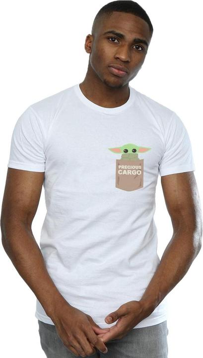 Immagine prodotto Star Wars The Mandalorian The Child Cargo Pocket Maglietta Uomo (4XL)